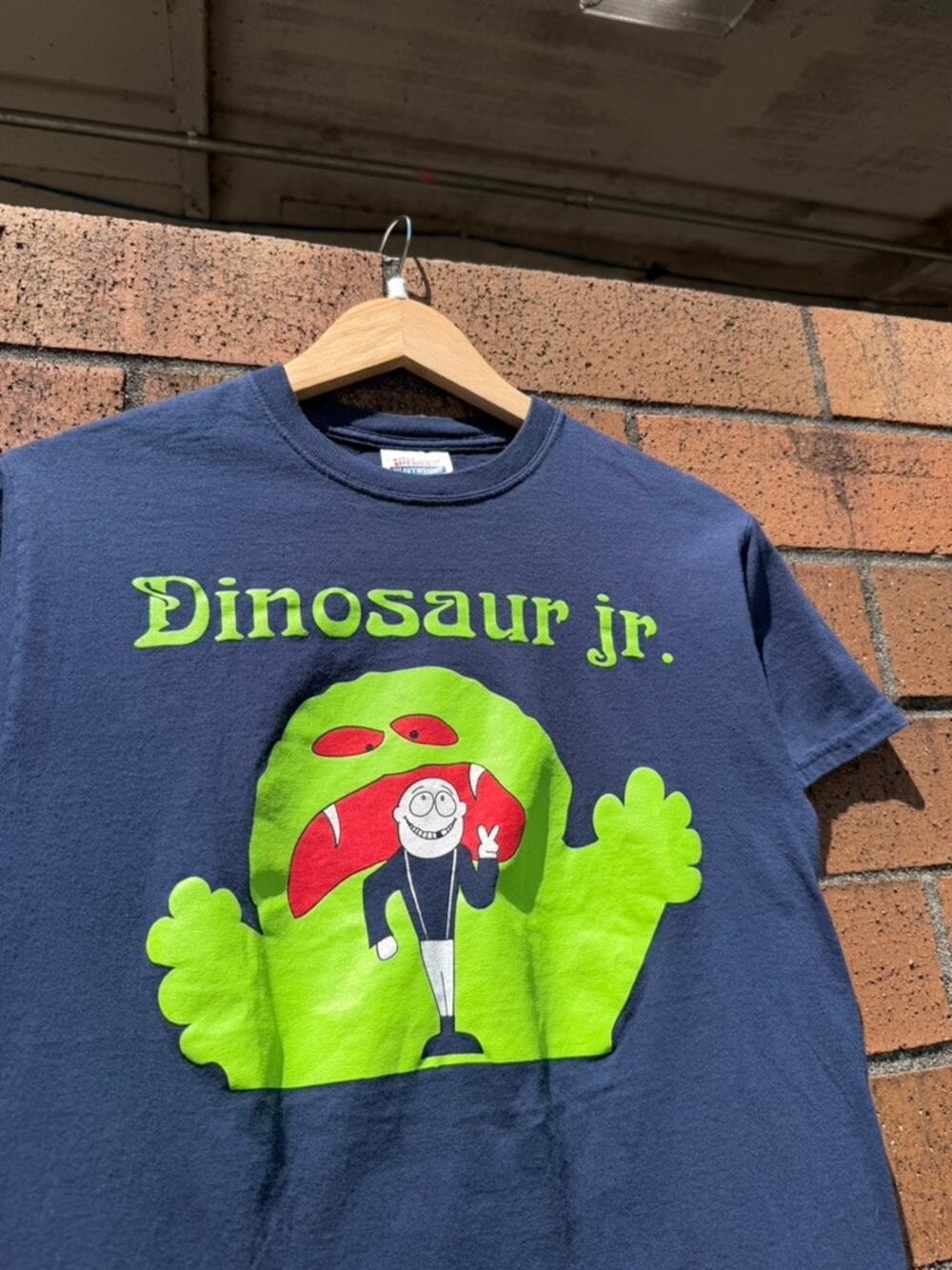 Y2K Dinosaur Jr Vintage Green Monster Hanes Band Tee Shirt Navy The Meat Puppets